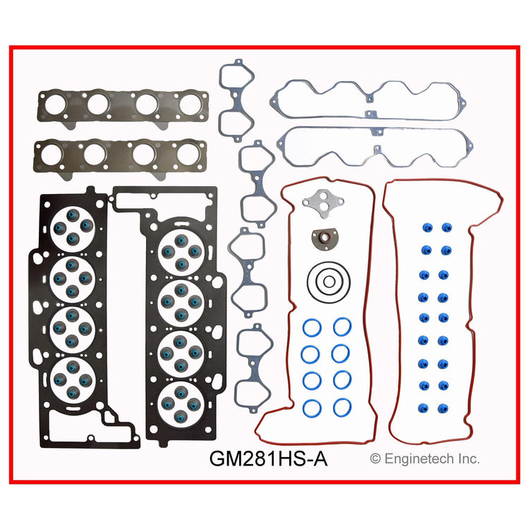 Enginetech GM281HS-AWB Engine Cylinder Head Gasket Set for GMC and Chevrolet Cars and Trucks
