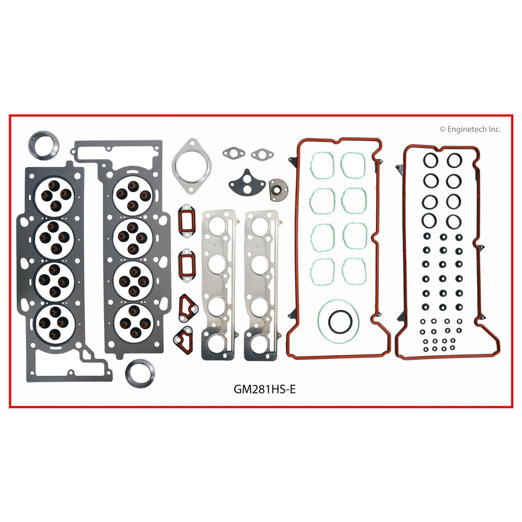 Enginetech GM281HS-EWB Engine Cylinder Head Gasket Set for GMC and Chevrolet Vehicles
