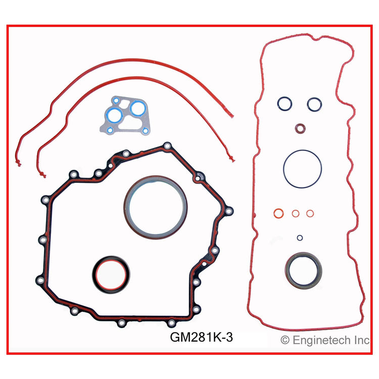 Enginetech GM281K-3 Engine Full Gasket Set for GMC and Chevrolet Cars and Trucks
