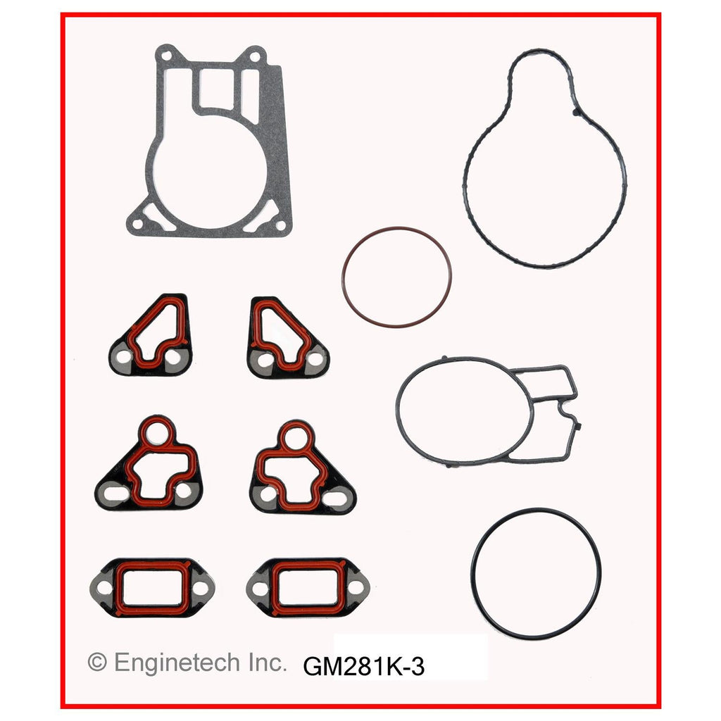 Enginetech GM281K-3 Engine Full Gasket Set for GMC and Chevrolet Cars and Trucks
