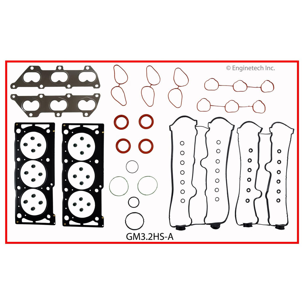 Enginetech GM3.2HS-AWB Engine Cylinder Head Gasket Set for GMC and Chevrolet Cars and Trucks