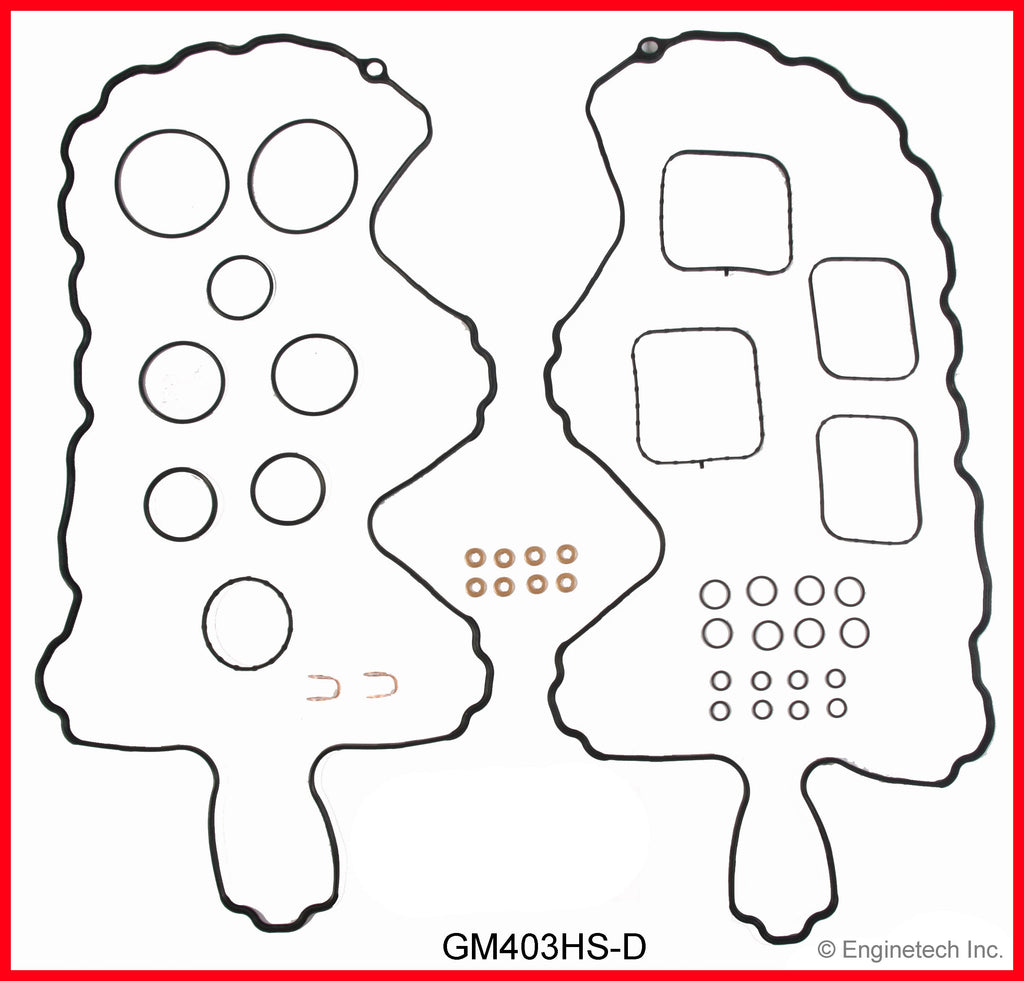Enginetech GM403HS-DWB Engine Cylinder Head Gasket Set for GMC and Chevrolet Trucks and Cars