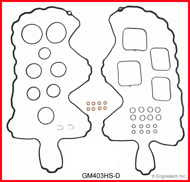 Enginetech GM403HS-DWB Engine Cylinder Head Gasket Set for GMC and Chevrolet Trucks and Cars