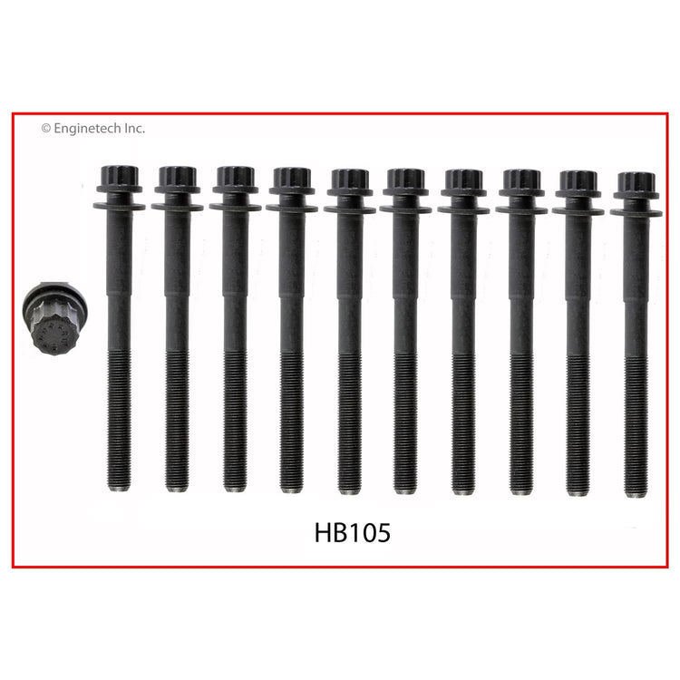 Enginetech HB105 Engine Head Bolt Set for Toyota Camry (1987-1996) – One Cylinder
