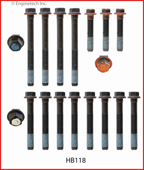Enginetech HB118 Engine Head Bolt Set for Buick and Oldsmobile Models