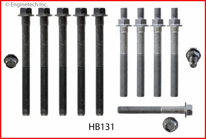 Enginetech HB131 Engine Head Bolt Set for One Cylinder - Fits 1993-1994 Buick Century, Chevrolet Beretta, Cavalier, Corsica, LLV, and S10