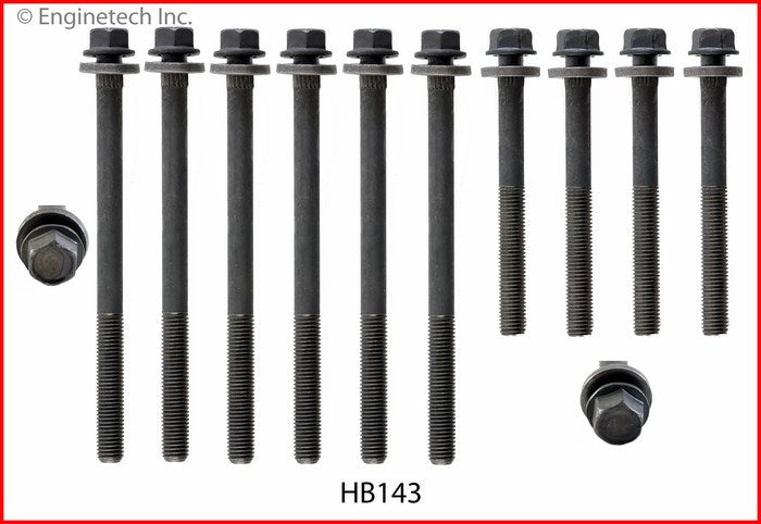 Enginetech HB143 Engine Head Bolt Set for 1995-1999 Chrysler Sebring and Dodge Avenger
