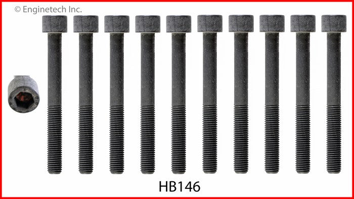 Enginetech HB146 Engine Head Bolt Set for Mazda Protege (One Cylinder)