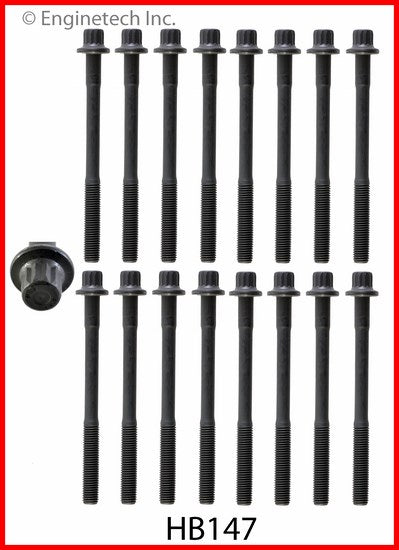Enginetech HB147 Engine Head Bolt Set for Mazda 626 (1993-2002)