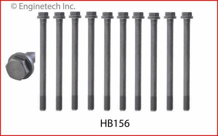 Enginetech HB156 Engine Head Bolt Set for Toyota 4Runner (1985-1994) - Single Cylinder