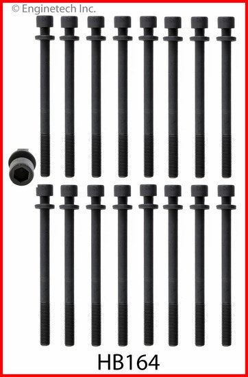 Enginetech HB164 Engine Head Bolt Set for Isuzu Amigo and Rodeo (One Cylinder)