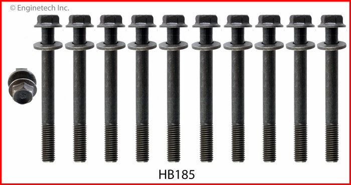 Enginetech HB185 Engine Head Bolt Set for Suzuki Sidekick and Geo Tracker