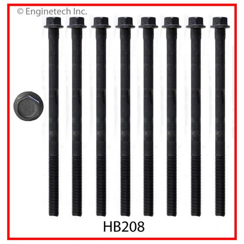 Enginetech HB208 Engine Head Bolt Set for Chrysler Concorde and LHS — One Cylinder