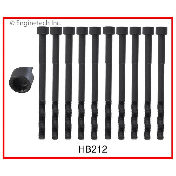 Enginetech HB212 Engine Head Bolt Set for Toyota 2000-2006 - One Cylinder
