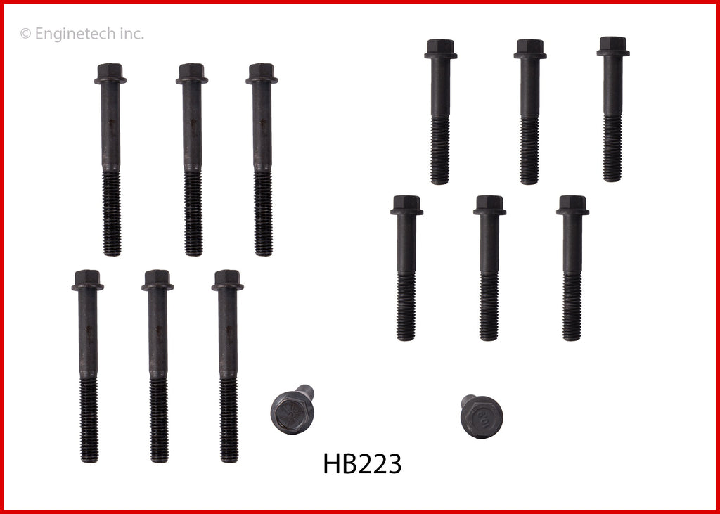 Enginetech HB223 Engine Head Bolt Set for Dodge Ram 2500 (1994-2003)