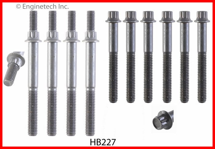 Enginetech HB227 Engine Head Bolt Set for Dodge Dakota and Jeep Cherokee