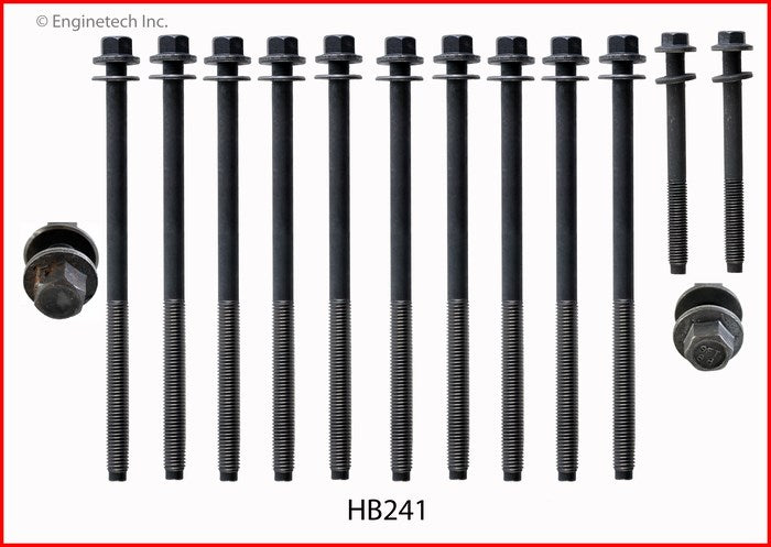 Enginetech HB241 Engine Head Bolt Set for One Cylinder – Compatible with Ford Thunderbird and Lincoln LS Models