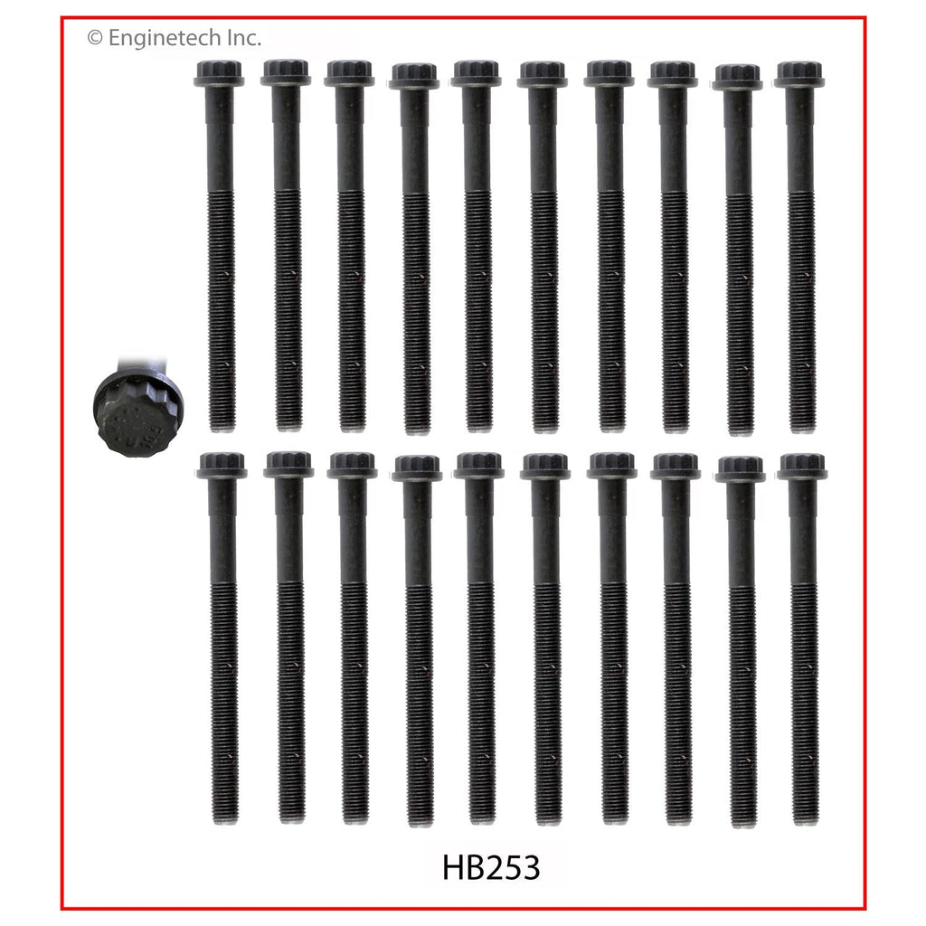 Enginetech HB253 Engine Head Bolt Set for Lexus LS400 and SC400