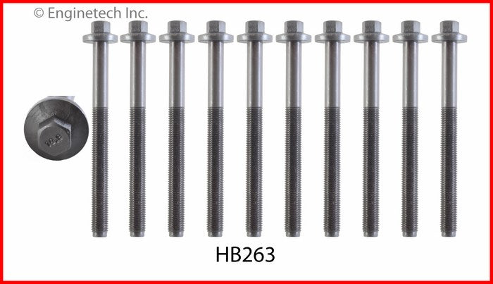 Enginetech HB263 Engine Head Bolt Set for Ford Super Duty 2008-2010