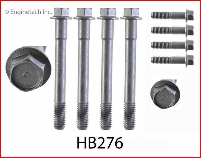 Enginetech HB276 Engine Head Bolt Set for Dodge B150, B250, and Dakota Models