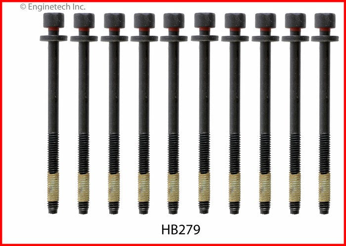 Enginetech HB279 Engine Head Bolt Set for Cadillac and Pontiac Models