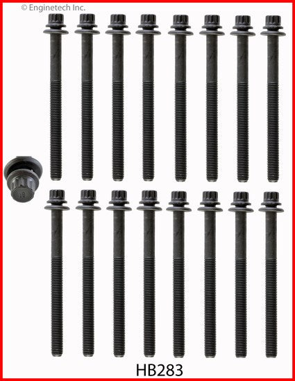 Enginetech HB283 Engine Head Bolt Set for One Cylinder - Compatibility with Kia and Hyundai Models