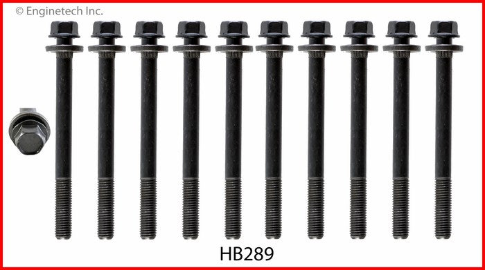 Enginetech HB289 Engine Head Bolt Set for Mini Cooper (2002-2008) - Single Cylinder