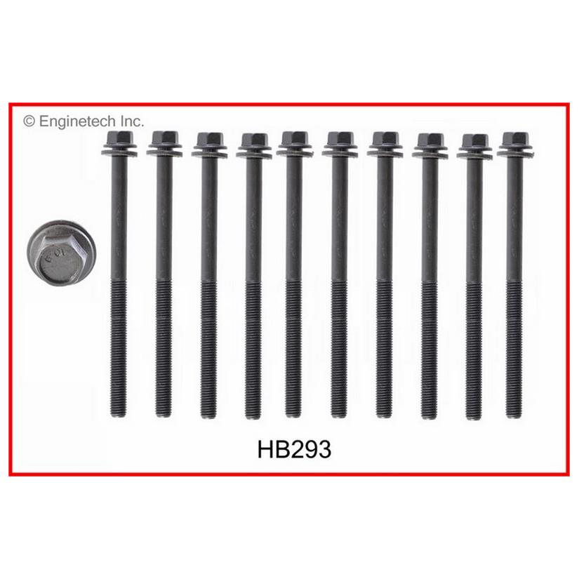 Enginetech HB293 Engine Head Bolt Set for Honda Fit (2007-2013) | High-Quality Cylinder Fasteners