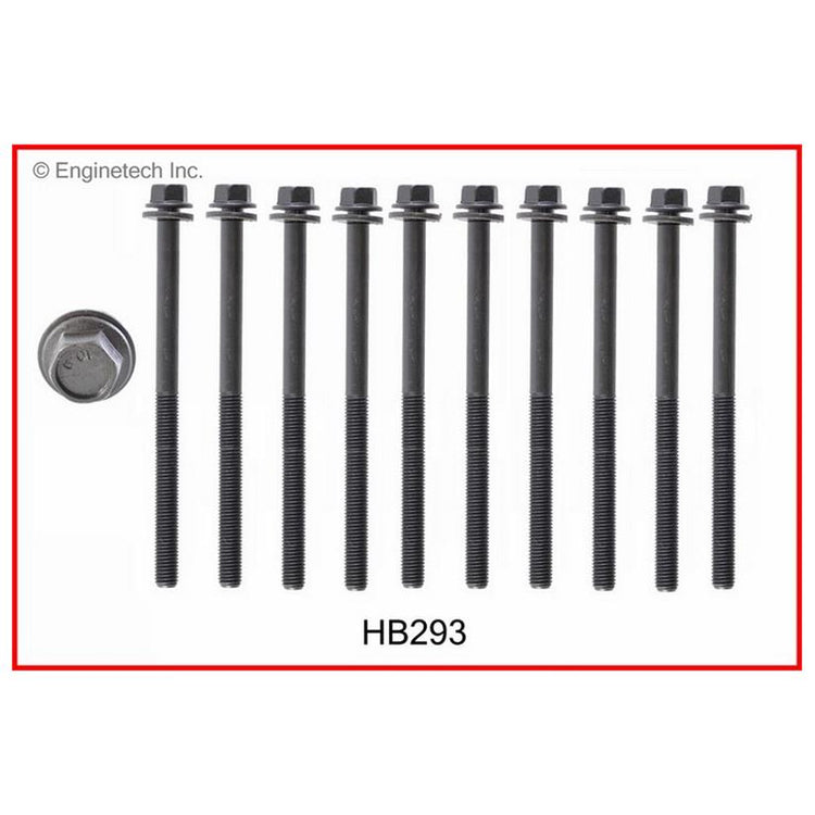 Enginetech HB293 Engine Head Bolt Set for Honda Fit (2007-2013) | High-Quality Cylinder Fasteners