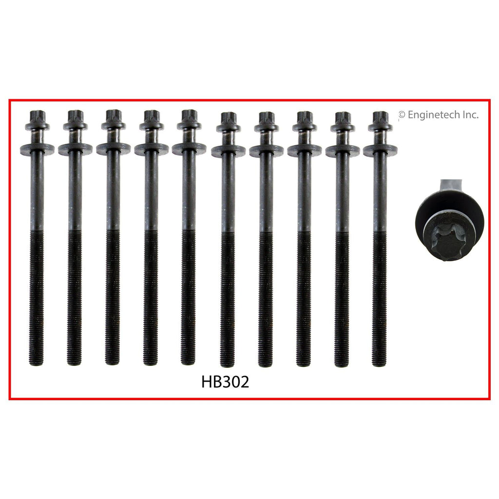 Enginetech HB302 Engine Head Bolt Set for Chevrolet Aveo (2009-2011)