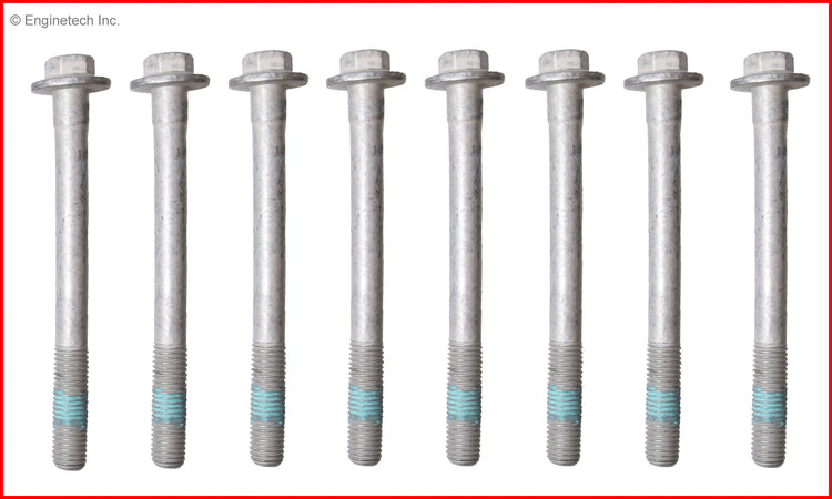 Enginetech HB312 Engine Head Bolt Set for One Cylinder - Fits Chevrolet Silverado 1500, GMC Sierra 1500, and More