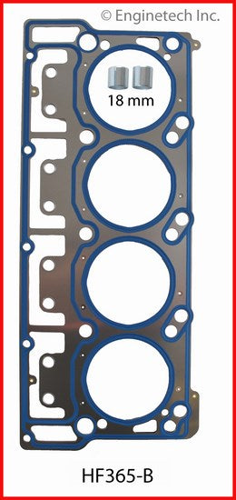 Enginetech HF365-B Engine Cylinder Head Gasket for Ford Cars and Trucks
