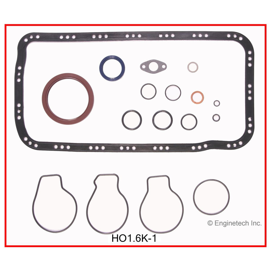 Enginetech Engine Full Gasket Set for Honda Acura Integra 1992-2001 - Part HO1.6K-1