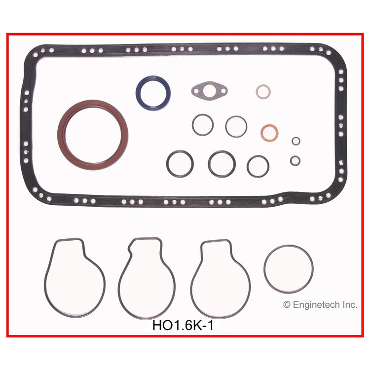 Enginetech Engine Full Gasket Set for Honda Acura Integra 1992-2001 - Part HO1.6K-1
