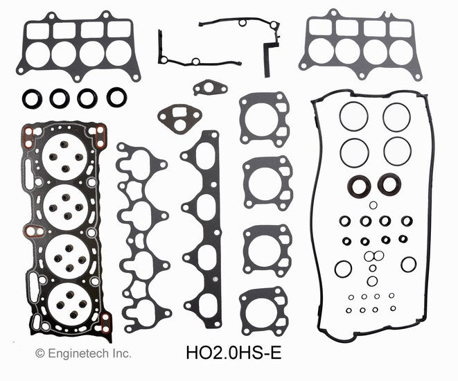 Enginetech Honda HO2.0HS-E Engine Cylinder Head Gasket Set for 1988-1991 Honda Prelude
