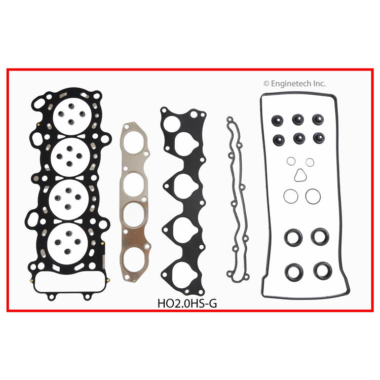 Enginetech HO2.0HS-GWB Engine Cylinder Head Gasket Set for Honda S2000 with Head Bolts
