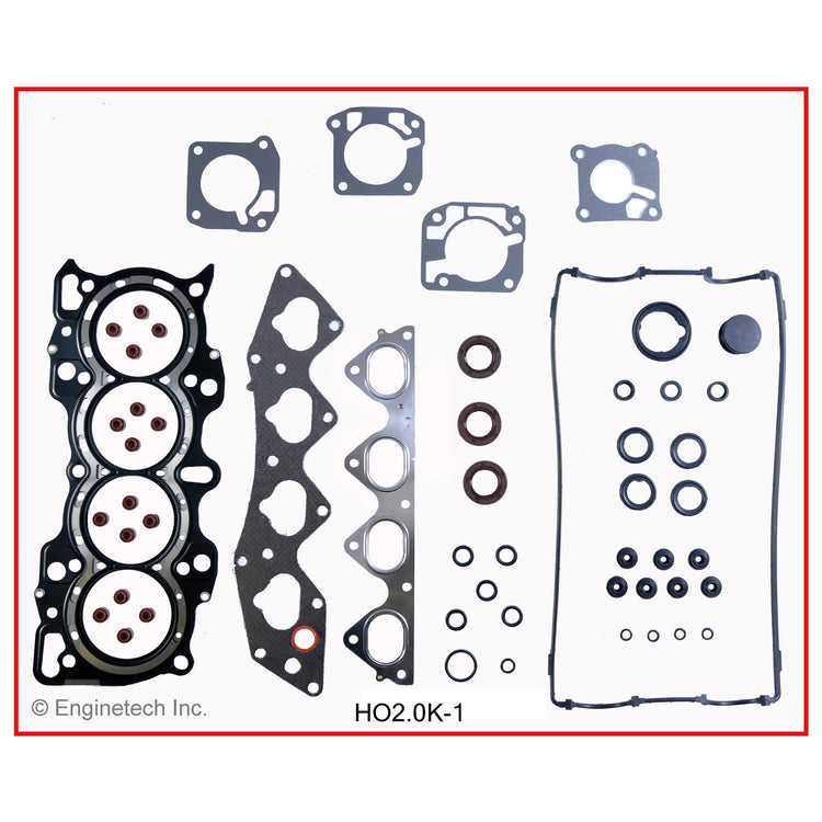 Enginetech Engine Full Gasket Set for Honda CR-V (1997-2001) – Part Number HO2.0K-1