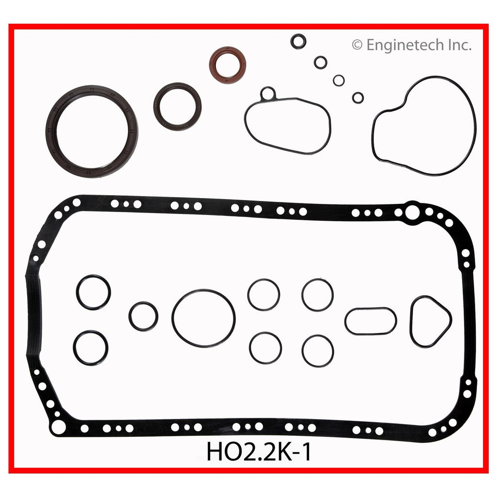 Enginetech Honda Engine Full Gasket Set HO2.2K-1 for Accord and Prelude