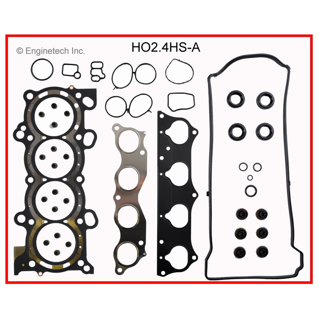 Enginetech HO2.4HS-AWB Engine Cylinder Head Gasket Set for Honda CR-V with Head Bolts