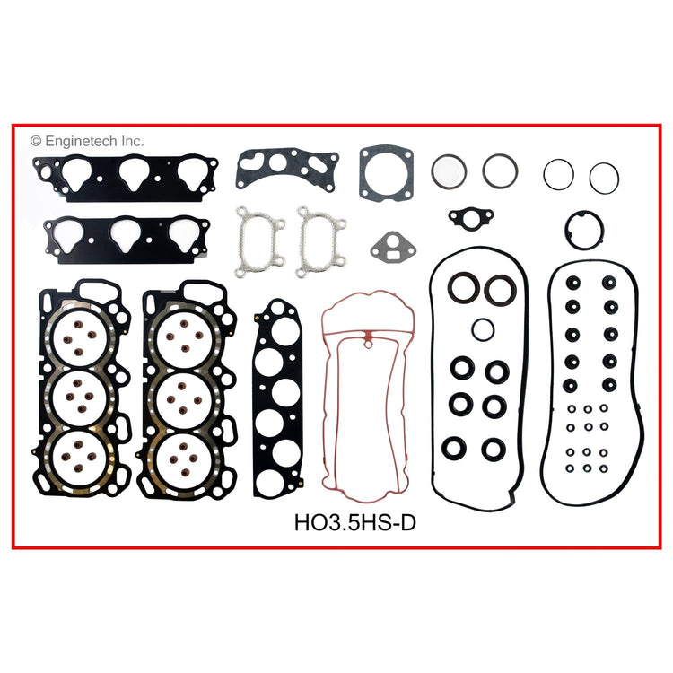 Enginetech HO3.5HS-DAWB Engine Cylinder Head Gasket Set for Honda Odyssey (2005-2007) with Head Bolts