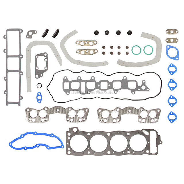 Head Gasket Set Intake Exhaust Valves Fit 81-82 Toyota Pick up Corona 2.4L 22R