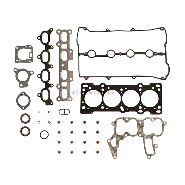 Head Gasket Set Intake Exhaust Valves Fit 91-98 Mazda Kia Ford Mercury 1.8L BP