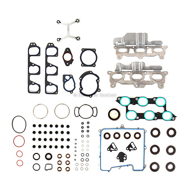Head Gasket Set Intake Exhaust Valves Fit 09-11 Buick Cadillac Chevrolet 3.6L