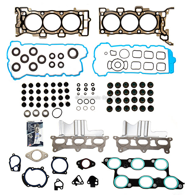 Full Gasket Set Intake Exhaust Valves Fit 09-10 Chevrolet Buick GMC 3.6L