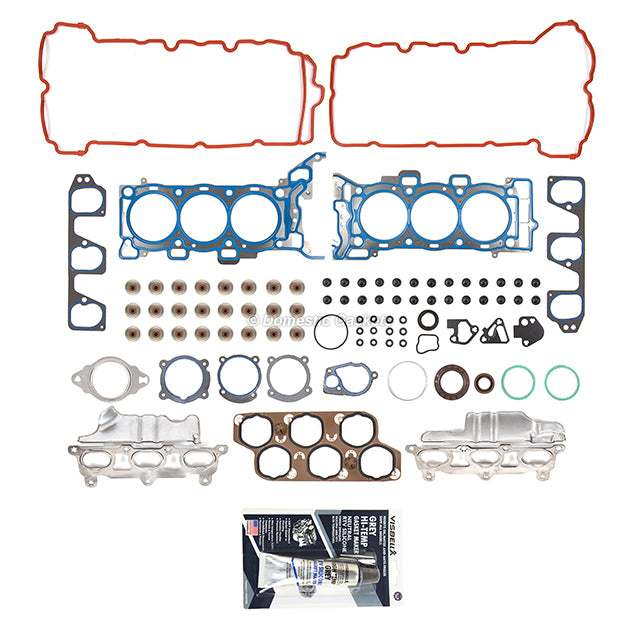 Full Gasket Set Intake Exhaust Valves Fit 04-09 Cadillac Buick GMC Saturn 3.6L