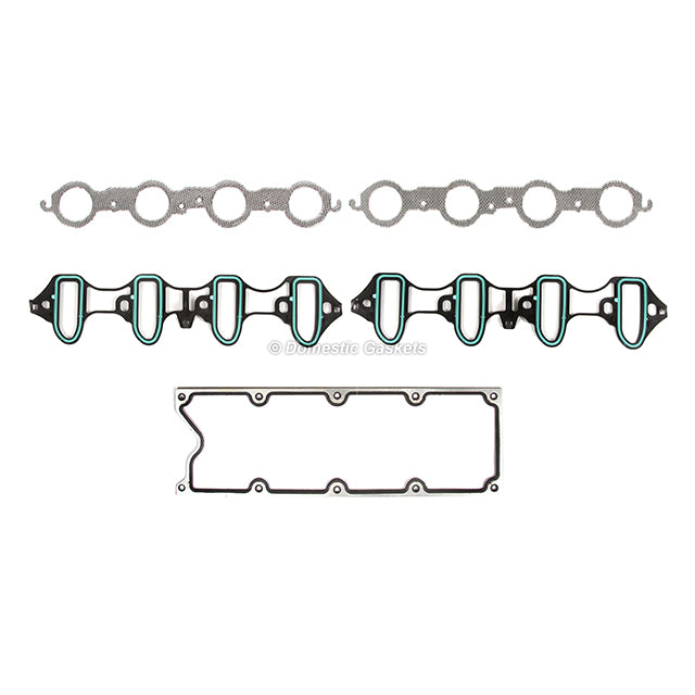 Full Gasket Set Intake Exhaust Valves Fit 99-01 Buick Chevrolet Cadillac 4.8 5.3