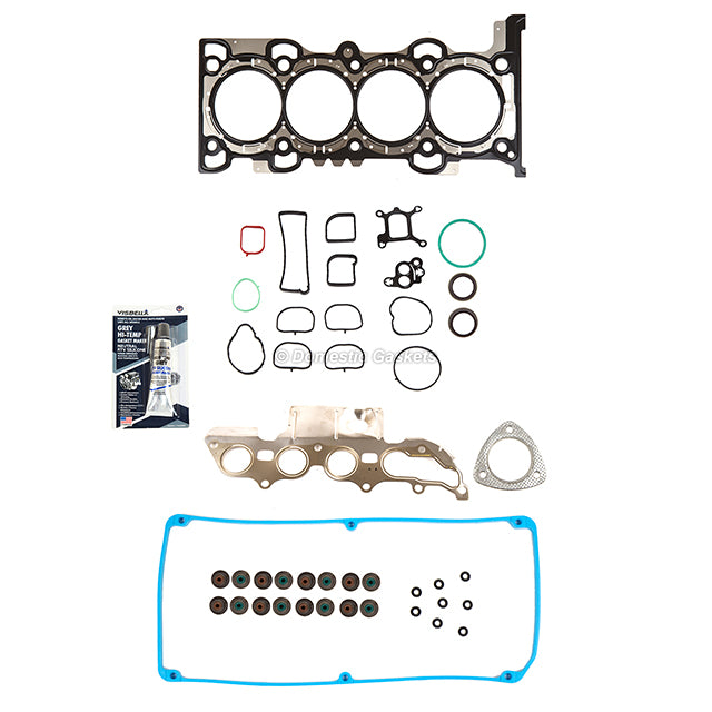 Full Gasket Set Intake Exhaust Valves Fit 11-12 Lincoln Fusion MKZ Mercury 2.5L