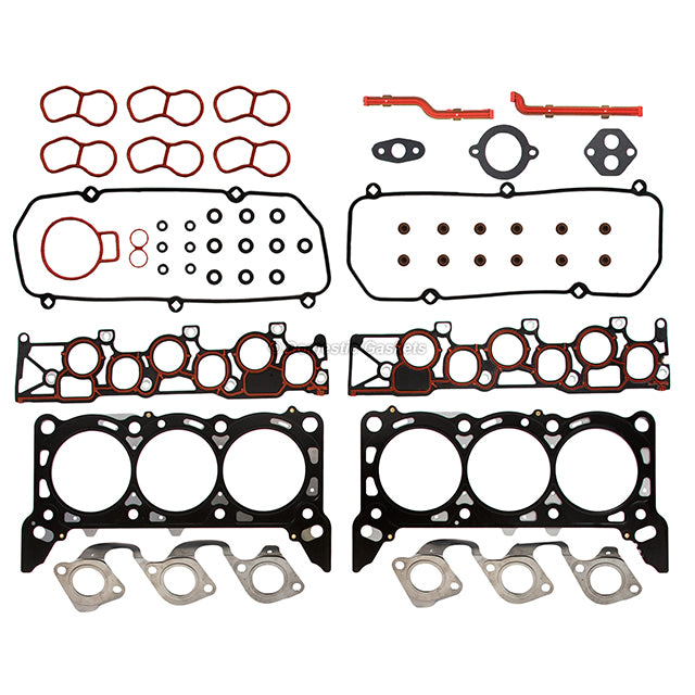 Full Gasket Set Intake Exhaust Valves Fit Ford Windstar 97-98 3.8L w/ 4mm Intake
