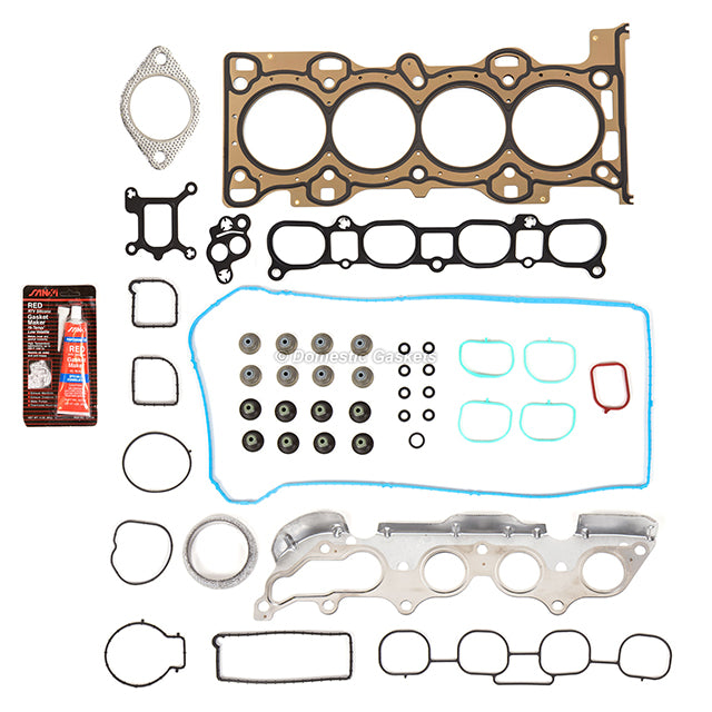 Full Gasket Set Intake Exhaust Valves Fit Mazda 06-09 3 5 6 MX-5 2.0L & 2.3L