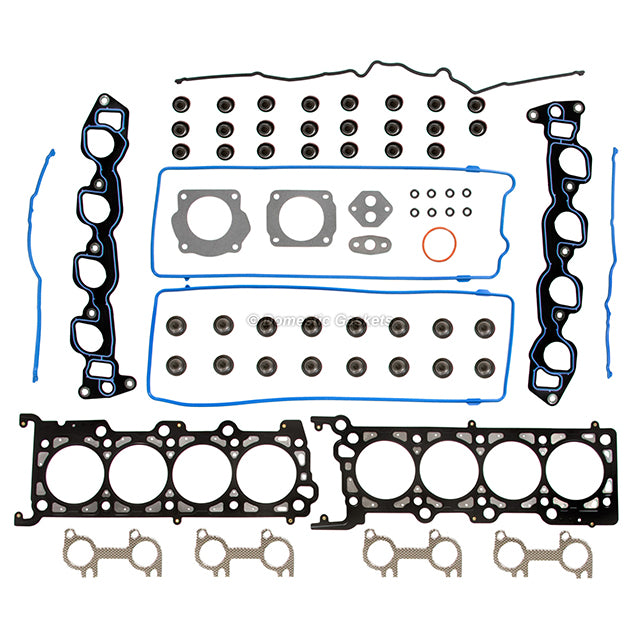Full Gasket Set Intake Exhaust Valves Fit 91-95 Ford Mercury Lincoln 4.6L SOHC